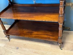 Pamono Three-Tiered Shelf in Mahogany
