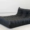 Pamono Togo Chaise Lounge in Black Leather byy Michel Ducaroy for Ligne Roset, 1974 Sale