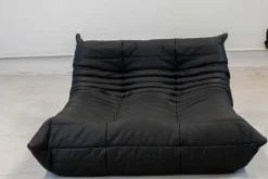 Pamono Togo Chaise Lounge in Black Leather byy Michel Ducaroy for Ligne Roset, 1974 Sale
