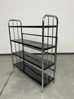 Pamono Tubular Steel Bauhaus Shelf, 1930s Best