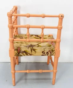 Pamono Turned Corner Chair for Child in Painted Wood & Fabric, 19th Century Outlet