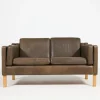 Pamono Two-Seater Sofa in Leather from Vemb, 1980s Outlet