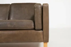 Pamono Two-Seater Sofa in Leather from Vemb, 1980s Outlet