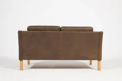Pamono Two-Seater Sofa in Leather from Vemb, 1980s Outlet