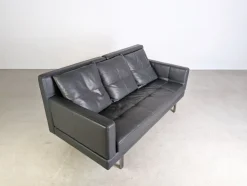 Pamono Two-Seater Sofa in Leather by Amberg for Brühl Outlet