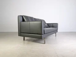Pamono Two-Seater Sofa in Leather by Amberg for Brühl Outlet