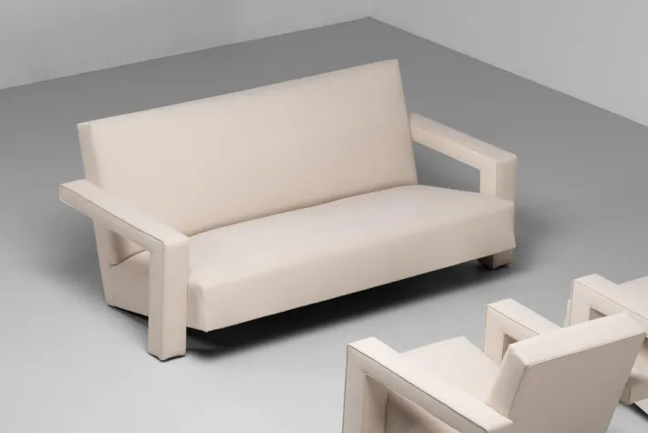 Pamono Utrecht Lounge Set attributed to Gerrit Thomas Rietveld for Metz & Co., 1950s, Set of 3 Outlet