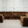 Pamono Velvet Sectional Sofa, Sweden, 1970s, Set of 7 Best