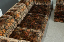 Pamono Velvet Sectional Sofa, Sweden, 1970s, Set of 7 Best