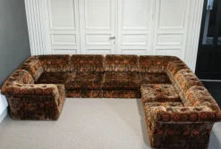 Pamono Velvet Sectional Sofa, Sweden, 1970s, Set of 7 Best