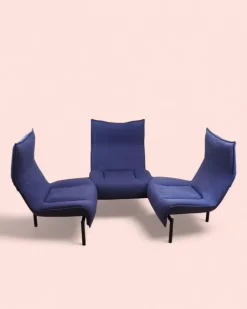 Pamono Veranda Modular 3-Seater Sofa attributed to Vico Magistretti for Cassina, 1980s, Set of 3 Best