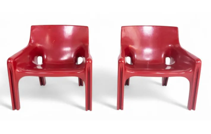 Pamono Vicario Armchairs by Vico Magistretti for Artemide, 1970s Best