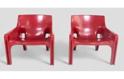 Pamono Vicario Armchairs by Vico Magistretti for Artemide, 1970s Best