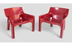 Pamono Vicario Armchairs by Vico Magistretti for Artemide, 1970s Best