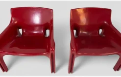 Pamono Vicario Armchairs by Vico Magistretti for Artemide, 1970s Best