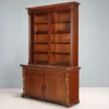 Pamono Victorian Bookcase Mahogany with Carvings, Italy, 19th Century Best