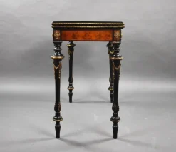 Pamono Victorian Burr Walnut Inlaid Card Table, 1860s Sale