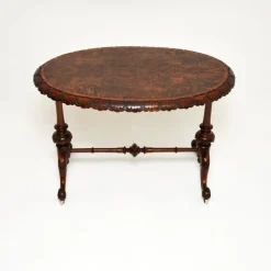 Pamono Victorian Burr Walnut Occasional Table, 1860s Hot