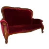 Pamono Victorian Loveseat Miniature in Red Velvet New
