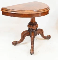 Pamono Victorian Walnut Card Table, 1860 Online