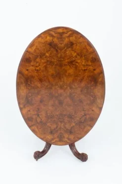 Pamono Victorian Walnut Loo Table, 1850s Best