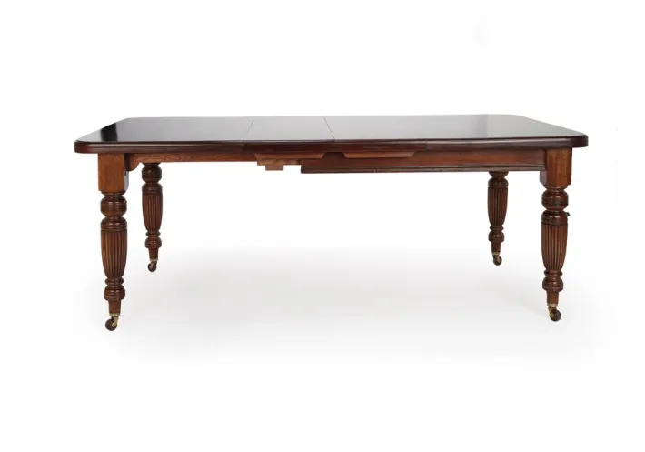 Pamono Victorian Wind Out Mahogany Extending Banquet Dining Table, England, 1910s Best