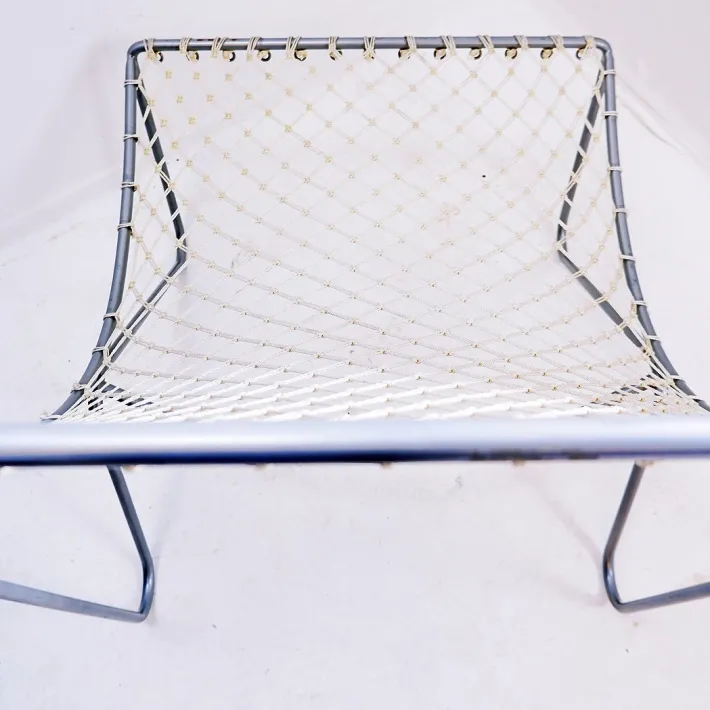 Pamono Vintage Armchair in Metal and Synthetic Rope Discount