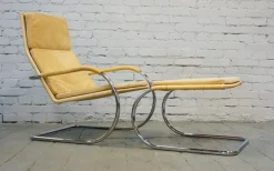Pamono Vintage Armchair with Footrest Set by A. Lorenz for Tecta, 1987