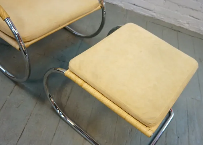 Pamono Vintage Armchair with Footrest Set by A. Lorenz for Tecta, 1987