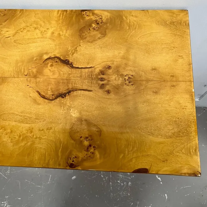 Pamono Vintage Art Deco French Burr Walnut Console Table