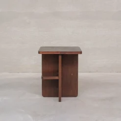 Pamono Vintage Art Deco French Wooden Side Table, 1950s Clearance