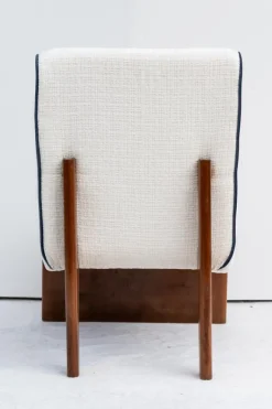 Pamono Vintage Art Deco Lounge Chairs with Pouf, 1940s, Set of 3 Discount