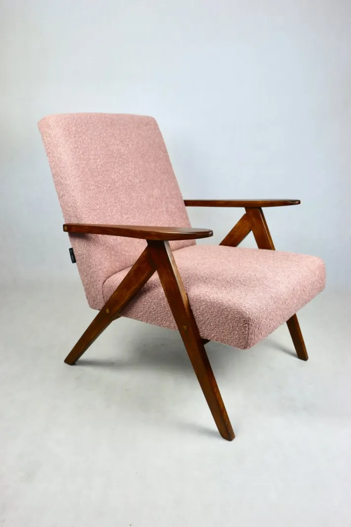 Pamono Vintage B-310 VAR Armchair in Pink Bouclé, 1970s Outlet