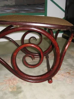 Pamono Vintage Beech, Mahogany, and Cane Chaise Lounge from Thonet Sale