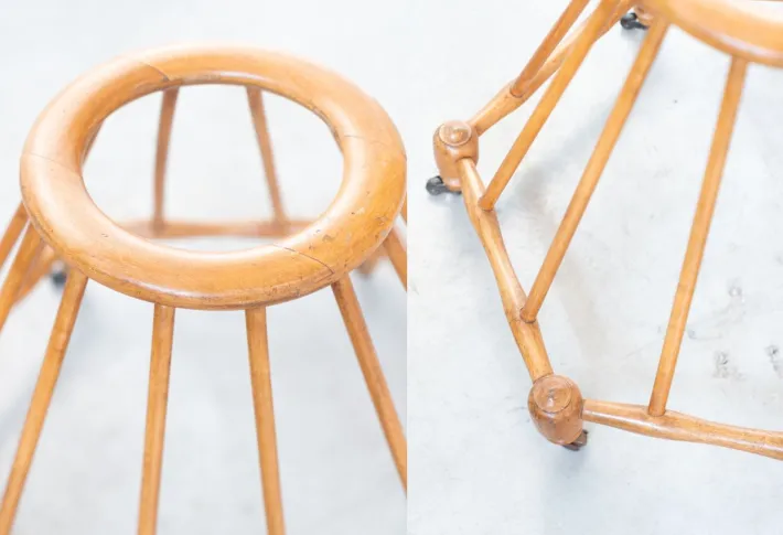 Pamono Vintage Beechwood Baby Walker, 1950s Hot