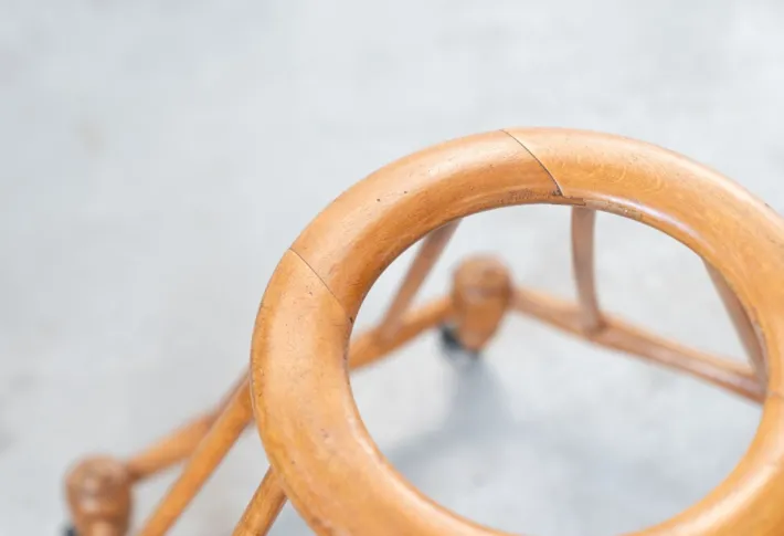 Pamono Vintage Beechwood Baby Walker, 1950s Hot