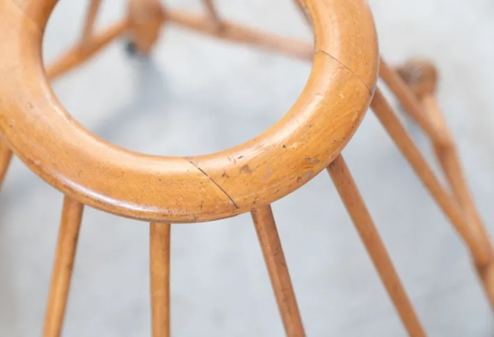 Pamono Vintage Beechwood Baby Walker, 1950s Hot