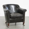 Pamono Vintage Black Cowhide Armchair Best