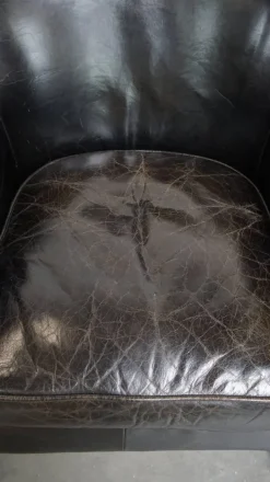 Pamono Vintage Black Cowhide Armchair Best