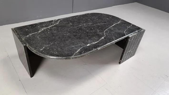 Pamono Vintage Black Marble Coffee Table from Roche Bobois, 1970s Online
