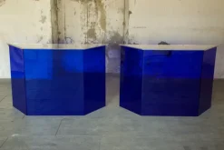 Pamono Vintage Blue Console Table, 1988 Sale
