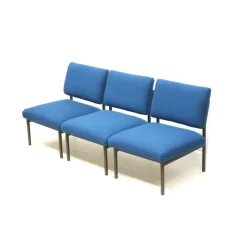 Pamono Vintage Blue Modular 3-Seater Sofa, 1970s, Set of 3 Discount