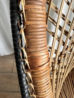 Pamono Vintage Bohemian Wicker Rattan Chaise Lounge, 1970s Online