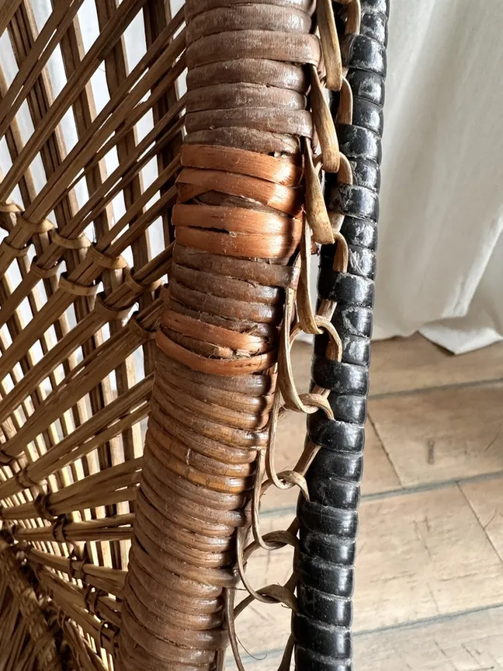 Pamono Vintage Bohemian Wicker Rattan Chaise Lounge, 1970s Online