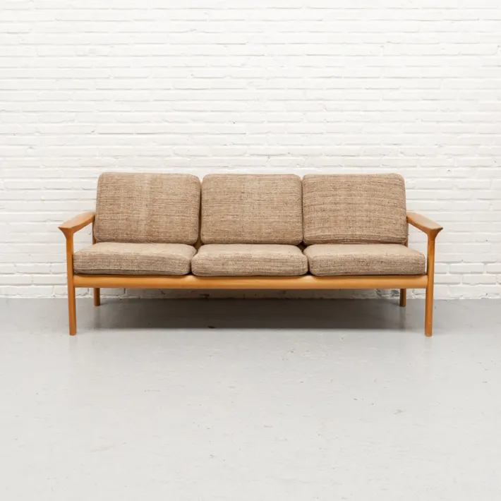 Pamono Vintage Borneo Three-Seater Sofa by Sven Ellekaer for Komfort, 1960s Sale