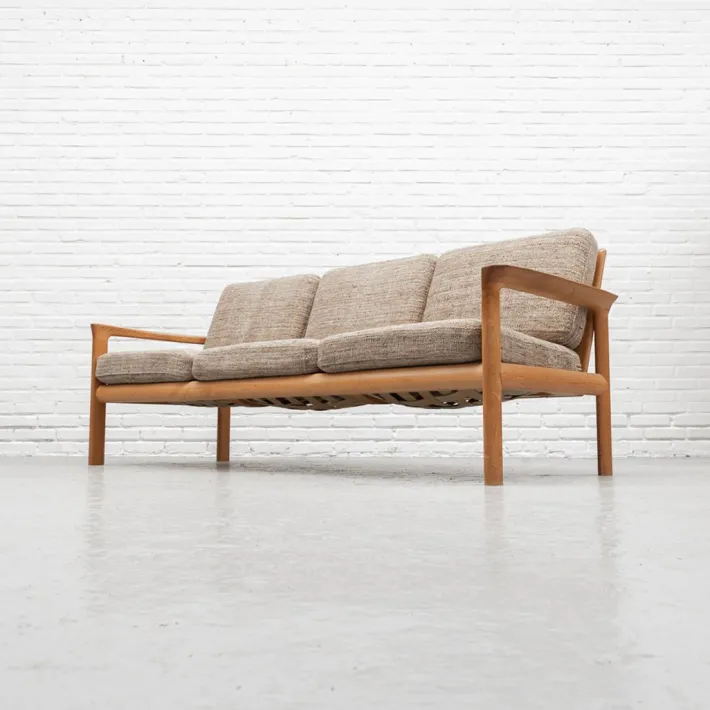Pamono Vintage Borneo Three-Seater Sofa by Sven Ellekaer for Komfort, 1960s Sale