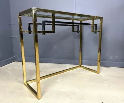 Pamono Vintage Brass and Chrome Console, 1970s Clearance