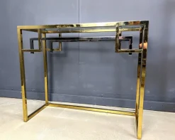Pamono Vintage Brass and Chrome Console, 1970s Clearance