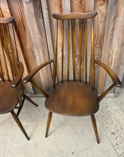 Pamono Vintage British Armchairs from Ercol, 1950s, Set of 2 New