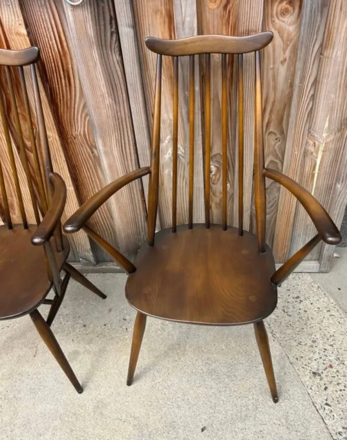 Pamono Vintage British Armchairs from Ercol, 1950s, Set of 2 New